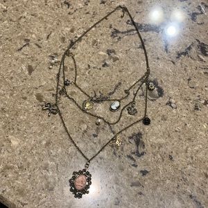 Vintage inspired layering necklace.